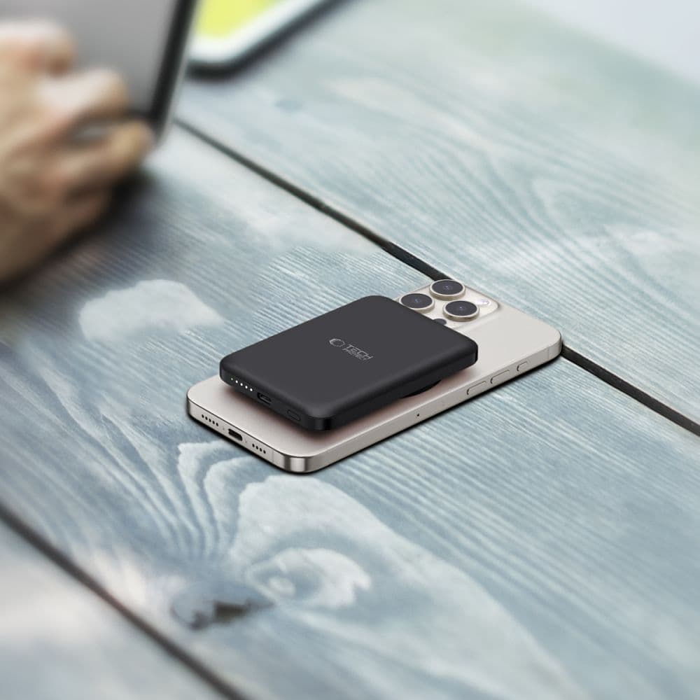 Tech-Protect PB10 Lifemag Magsafe power bank 5000mah μαύρο 9