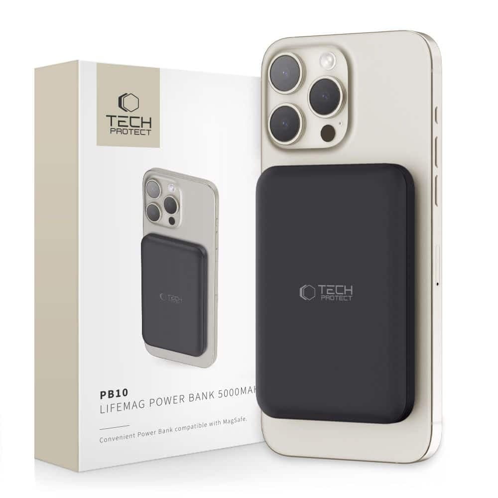 Tech-Protect PB10 Lifemag Magsafe power bank 5000mah μαύρο
