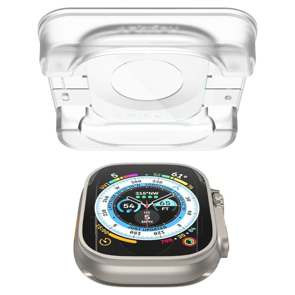 Spigen Θήκη για Apple Watch Ultra / Ultra 2 (σετ 2) - Glas.TR EZ FIT - Διαφανής 4