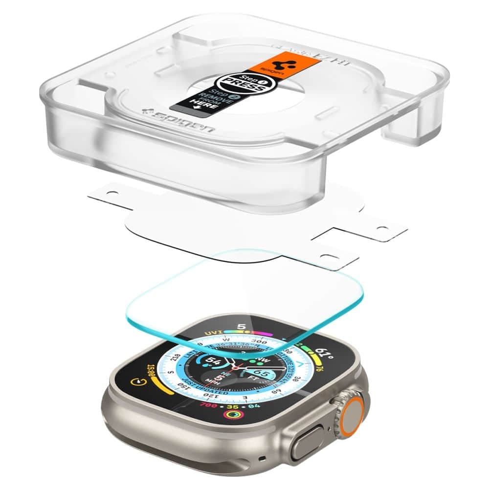Spigen Θήκη για Apple Watch Ultra / Ultra 2 (σετ 2) - Glas.TR EZ FIT - Διαφανής 2