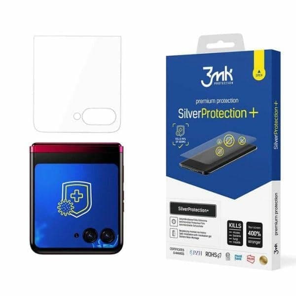 3MK SilverProtect+ Motorola Razr 50 Ultra (front) Αντιμικροβιακή μεμβράνη τοποθετημένη σε υγρή κατάσταση
