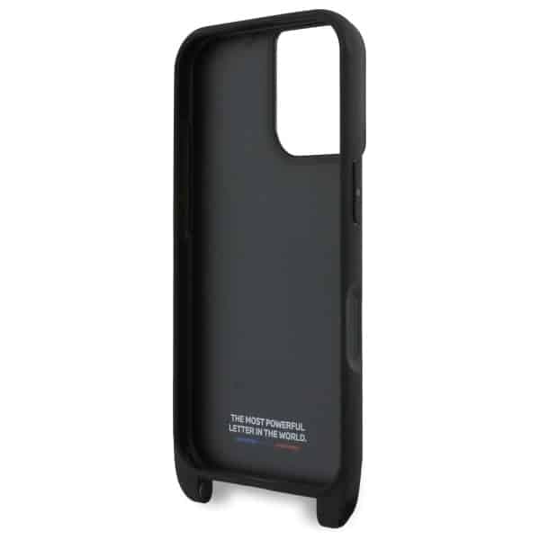 BMW M Edition Carbon Stripe & Strap - θήκη για Apple iPhone 16 Plus - Μαύρο 6