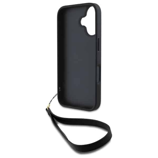 DKNY Wrist Strap Stock Logo - θήκη για Apple iPhone 16 - Μαύρο 6