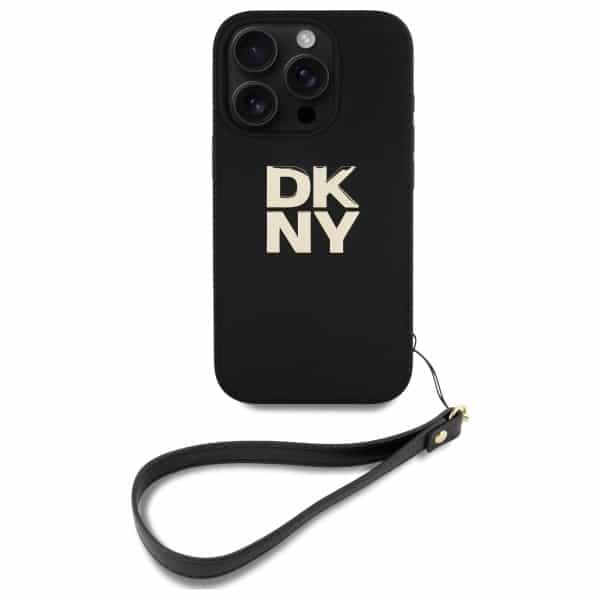 DKNY Wrist Strap Stock Logo - θήκη για Apple iPhone 16 Pro Max - Μαύρο 2
