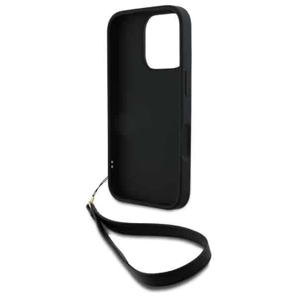 DKNY Wrist Strap Stock Logo - θήκη για Apple iPhone 16 Pro Max - Μαύρο 6