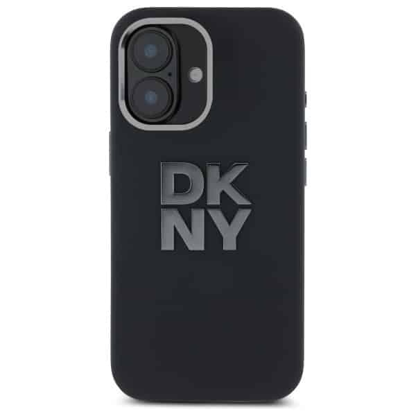 DKNY Liquid Silicone Metal Logo - θήκη για Apple iPhone 16 - Μαύρο
