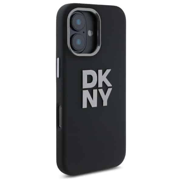 DKNY Liquid Silicone Metal Logo - θήκη για Apple iPhone 16 - Μαύρο 2
