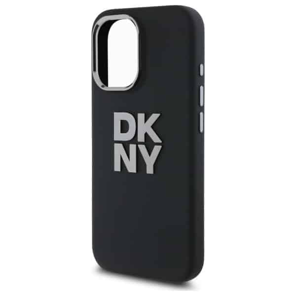 DKNY Liquid Silicone Metal Logo - θήκη για Apple iPhone 16 - Μαύρο 4