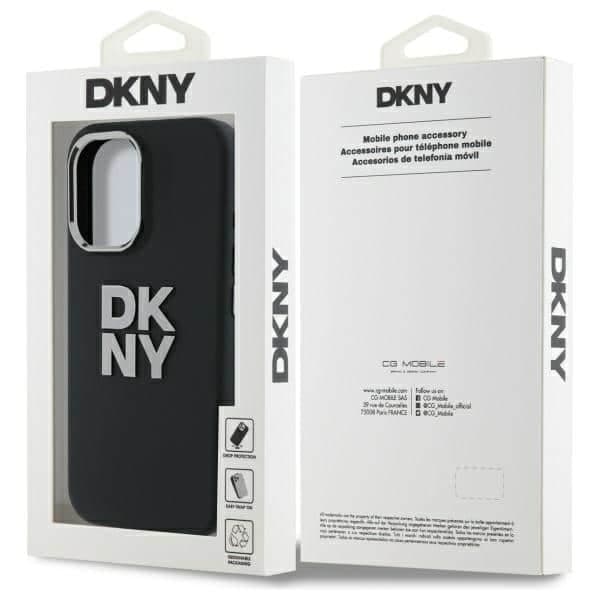 DKNY Liquid Silicone Metal Logo - θήκη για Apple iPhone 16 - Μαύρο 6
