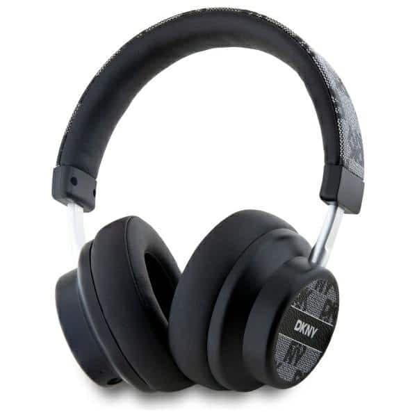 DKNY ασύρματα ακουστικά Bluetooth με σχέδιο καρό μαύρο