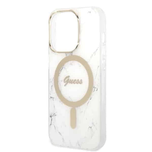 Guess Marble Collection - θήκη για Apple iPhone 14 Pro - Λευκό 6