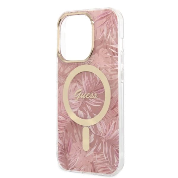 Guess Jungle - θήκη για Apple iPhone 14 Pro - Ροζ 6