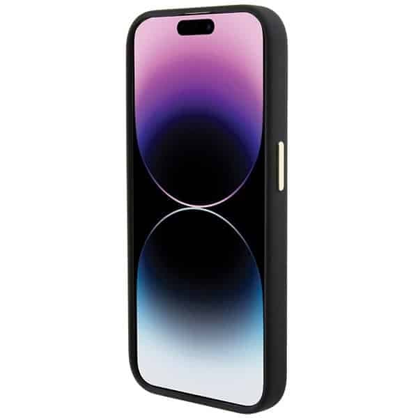 Guess Silicone Logo Strass - θήκη για Apple iPhone 15 Pro - Μαύρο 5