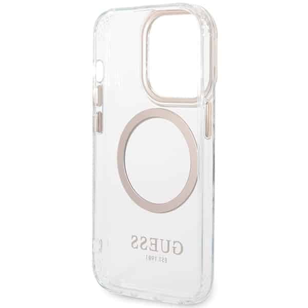 Guess Metal Outline MagSafe - θήκη για Apple iPhone 15 Pro - Χρυσό 7