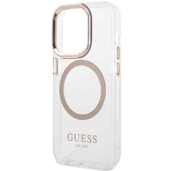 Guess Metal Outline MagSafe - θήκη για Apple iPhone 15 Pro Max - Χρυσό 6