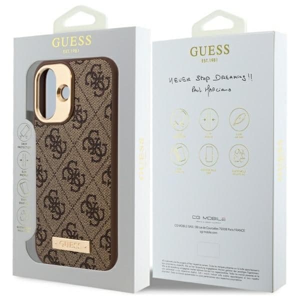 Guess 4G - θήκη για Apple iPhone 16 Plus - Καφέ 8