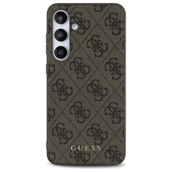 Guess 4G Metal Gold Logo - θήκη για Samsung Galaxy S24 FE - Καφέ 3