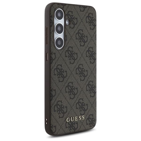 Guess 4G Metal Gold Logo - θήκη για Samsung Galaxy S24 FE - Καφέ 4