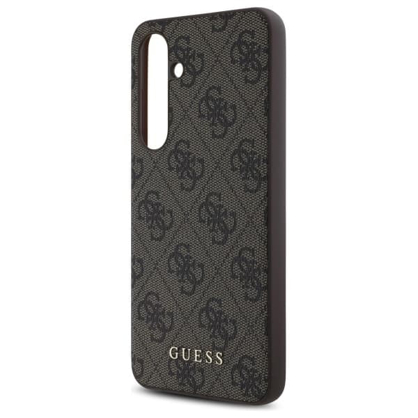 Guess 4G Metal Gold Logo - θήκη για Samsung Galaxy S24 FE - Καφέ 6