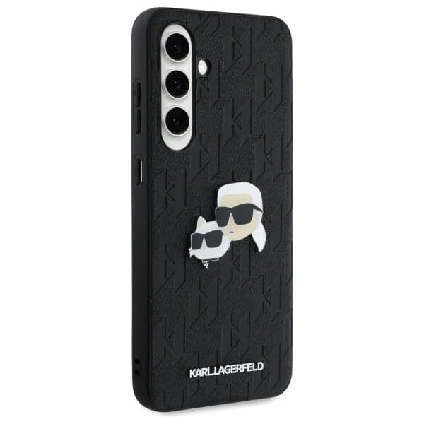 Karl Lagerfeld Monogram Karl&Chaoupette Head Pin - θήκη για Samsung Galaxy S24 FE S721 - Μαύρο 4