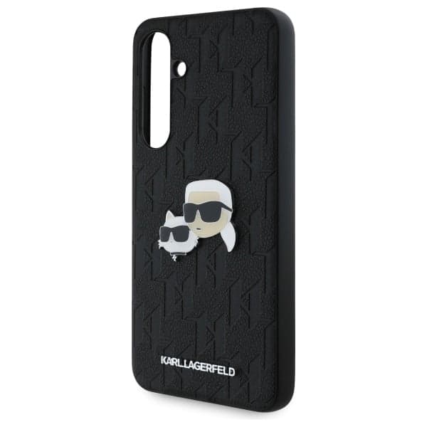Karl Lagerfeld Monogram Karl&Chaoupette Head Pin - θήκη για Samsung Galaxy S24 FE S721 - Μαύρο 6