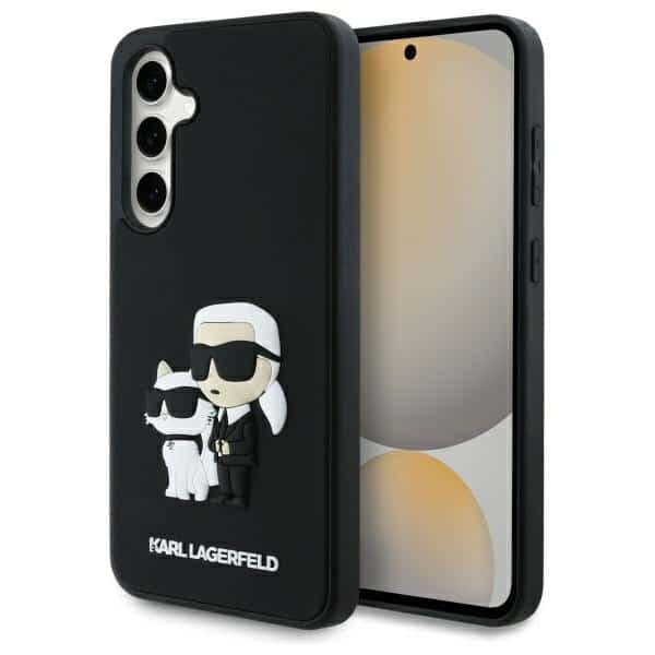 Karl Lagerfeld 3D Rubber Karl&Choupette - θήκη για Samsung Galaxy S24 FE - Μαύρο