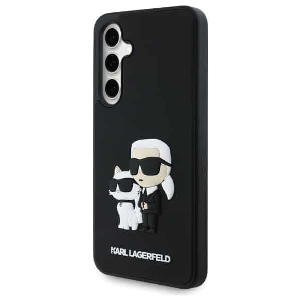 Karl Lagerfeld 3D Rubber Karl&Choupette - θήκη για Samsung Galaxy S24 FE - Μαύρο 2