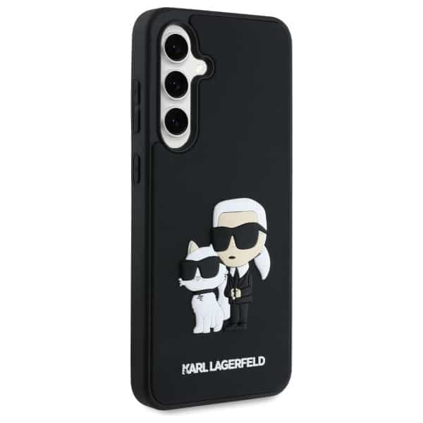 Karl Lagerfeld 3D Rubber Karl&Choupette - θήκη για Samsung Galaxy S24 FE - Μαύρο 4