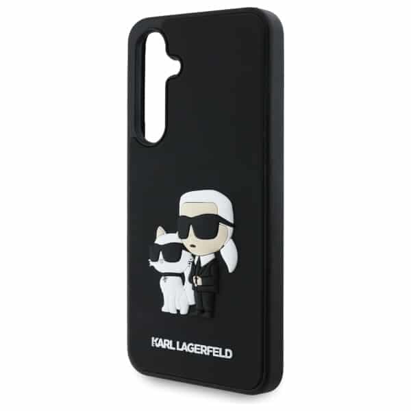 Karl Lagerfeld 3D Rubber Karl&Choupette - θήκη για Samsung Galaxy S24 FE - Μαύρο 5