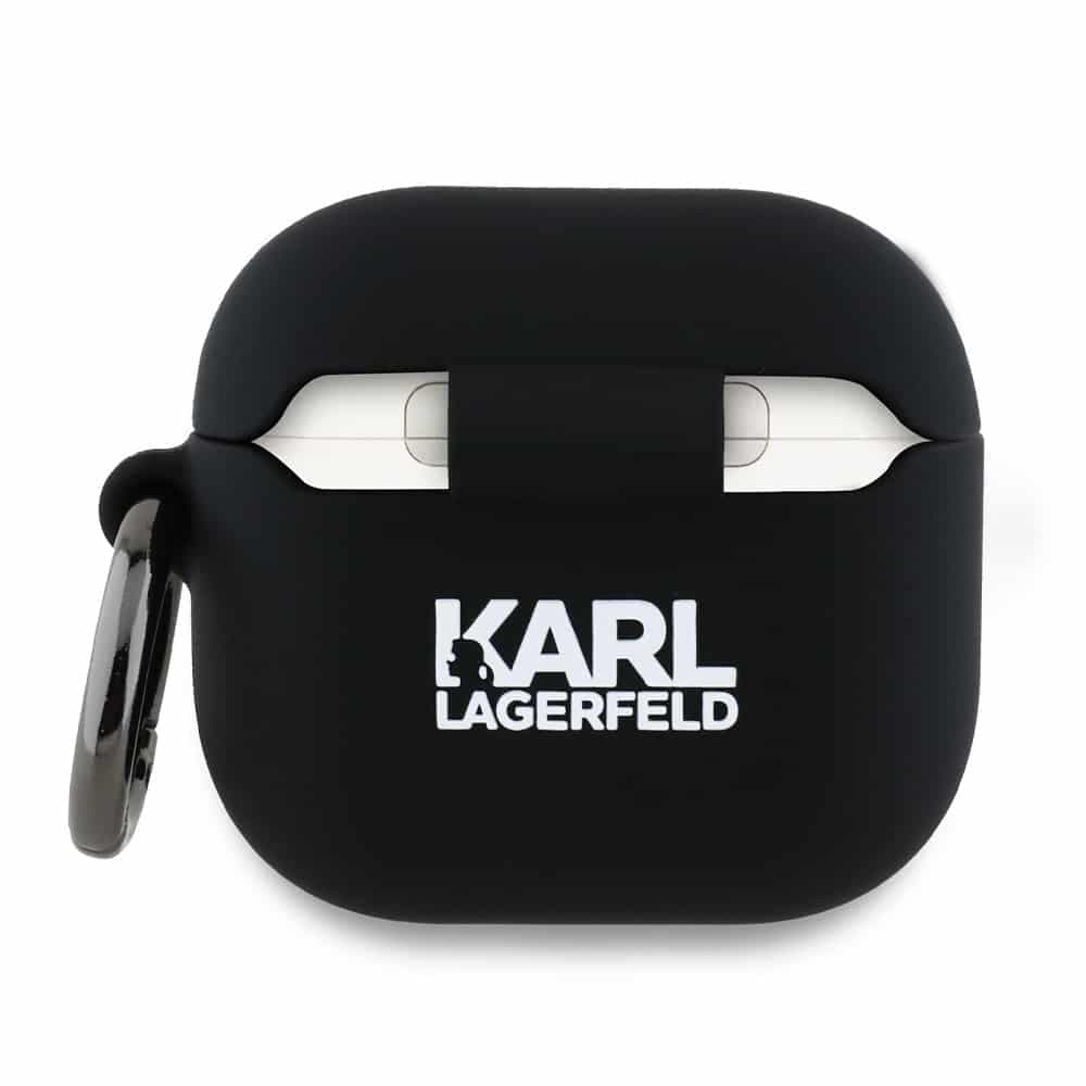 Karl Lagerfeld KLA4RUNCHK AirPods 4 θήκη σιλικόνης Choupette 3D μαύρη/black 2
