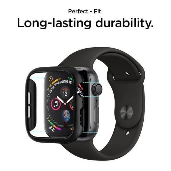 Spigen Thin Fit Apple Watch 4/5/6/7/SE 44/45mm μαύρο 4