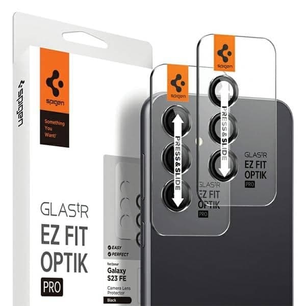 Spigen Optik.Tr Camera Sam S23 FE EZ FIT Lens 2szt./2pcs μαύρο