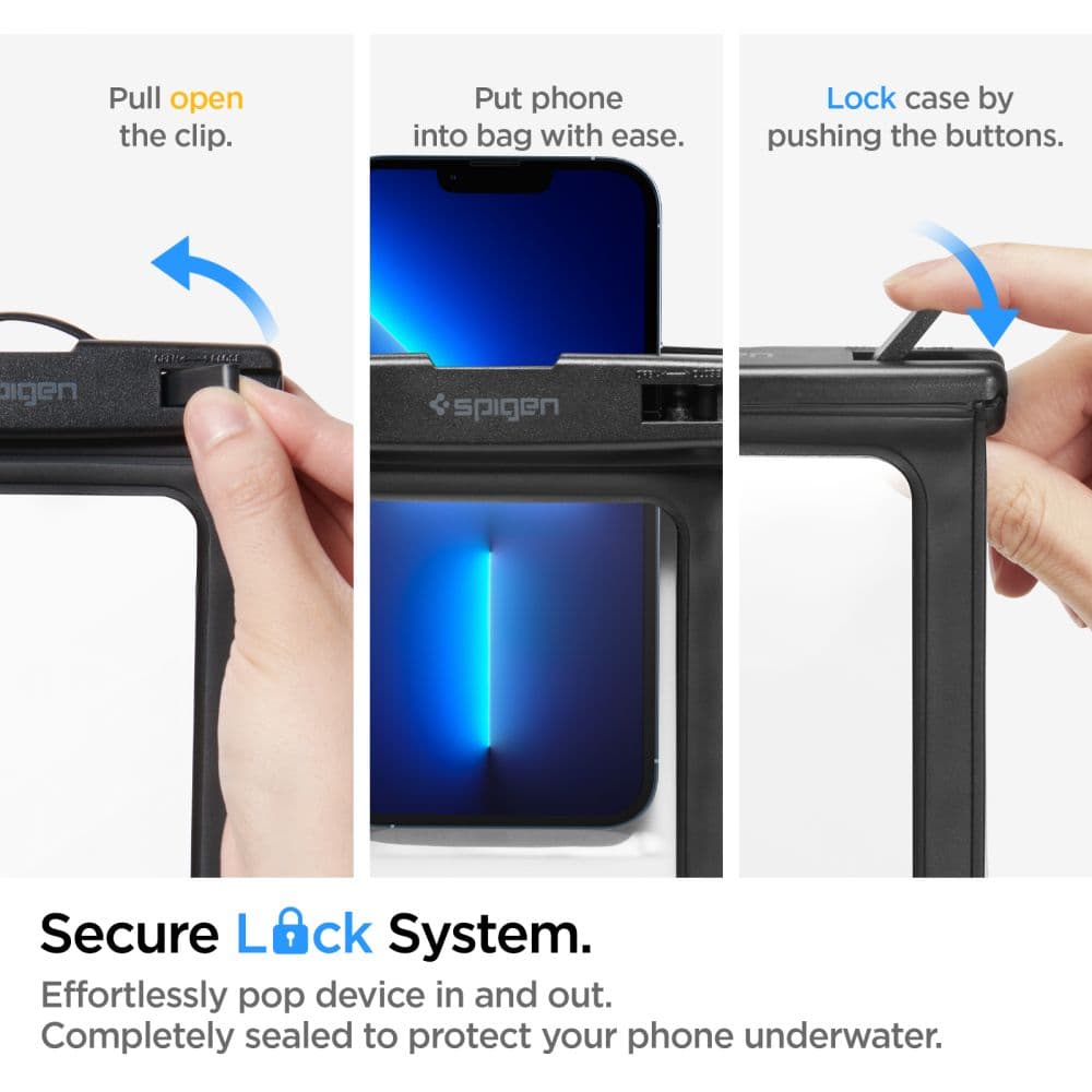 Spigen A601 Αδιάβροχη έως 6.9" Μαύρο 5