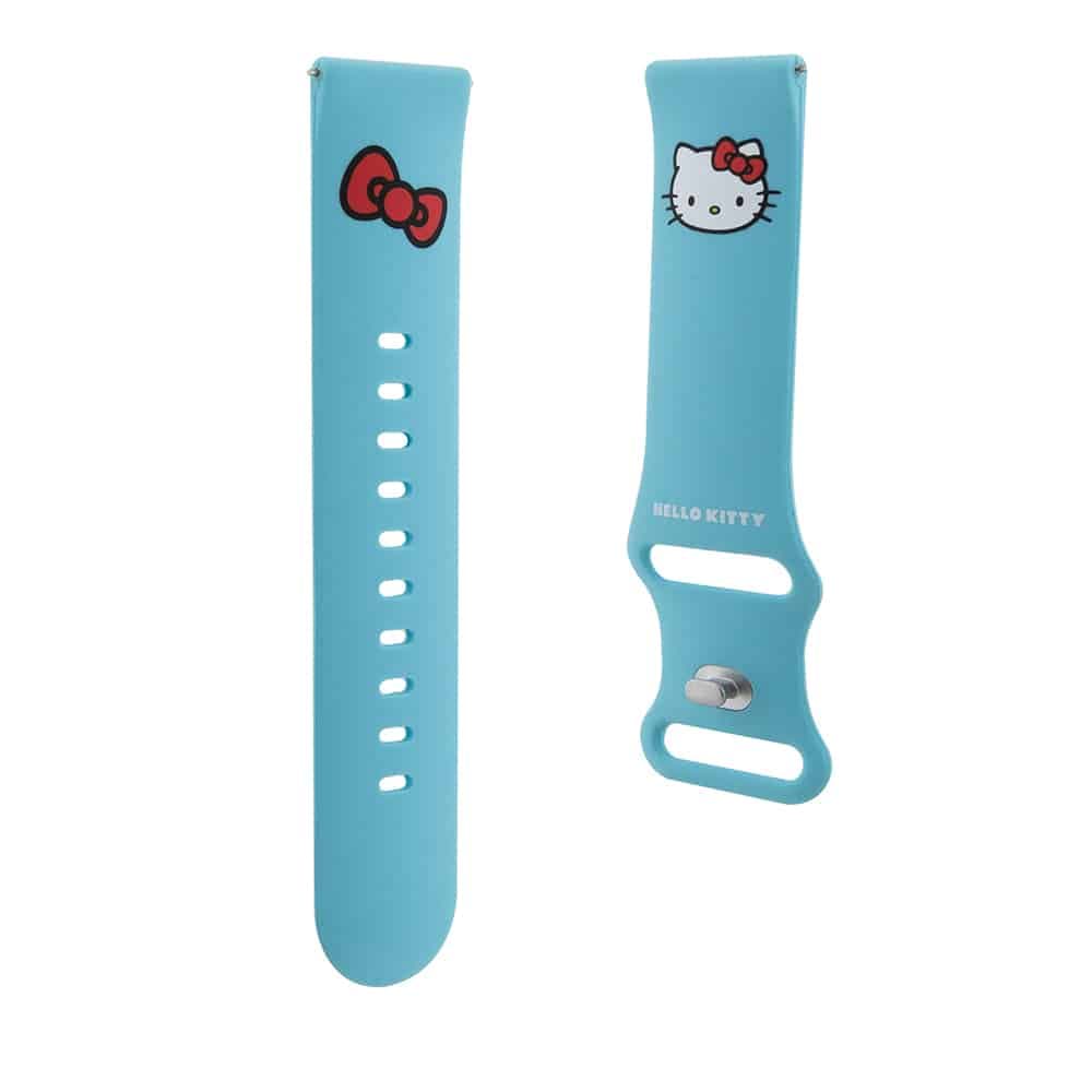 Hello Kitty - Λουράκι σιλικόνης κεφαλής Kitty (HKUWLSCHBLB) - Samsung Watch (46mm)/Watch 3, Huawei Watch GT 2/GT 3 (46mm) - Μπλε 3