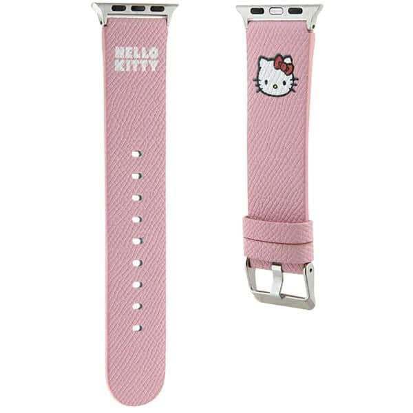 Hello Kitty - Strap Leather Kitty Head (HKAWMPGKHP) - Apple Watch 1/2/3/4/5/6/7/8/9/10/SE/SE 2 (38/40/41/42mm) - Pink 3