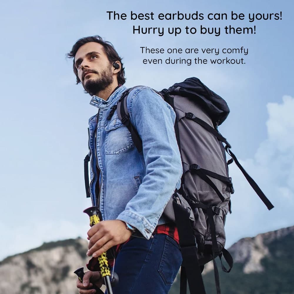 Havit - Ασύρματα ακουστικά (OWS914) - με μικρόφωνο, Bluetooth 5.3, αληθινό ασύρματο στερεοφωνικό, ENC, USB-C, 500mAh - Μαύρο 4