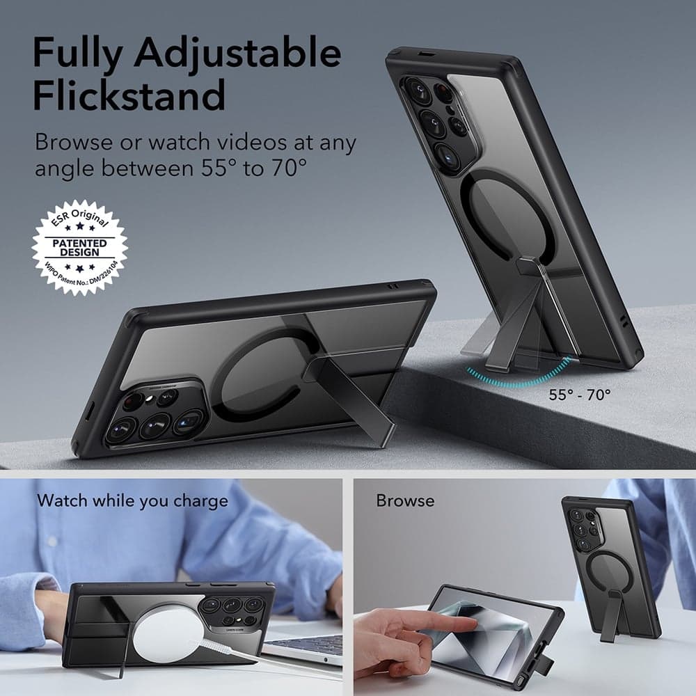ESR Boost Flickstand HaloLock - θήκη για Samsung Galaxy S24 Ultra - Μαύρο 4