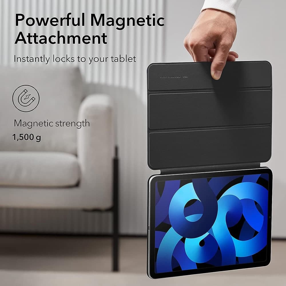 ESR - Rebound Magnetic - iPad Air 13 (2024) / Pro 12.9 (2020/2021/2022) - Λαμπερό Λευκό 3