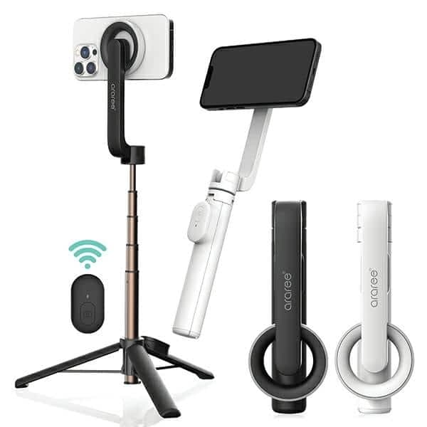 Araree selfie stick Bluetooth Magfie Pod μαύρο/black MagSafe τρίποδο AR60-01727A 2