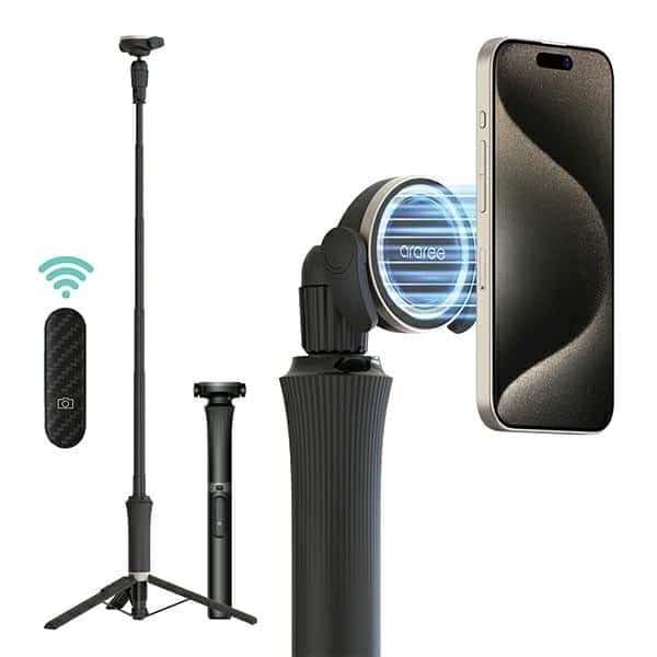 Araree selfie stick Bluetooth Magfie Pod Pro μαύρο/black MagSafe τρίποδο AR60-01909A