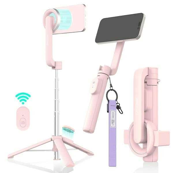 Araree Selfie Stick Bluetooth Magfie Pod τρίποδο MagSafe AR60-01727D ροζ