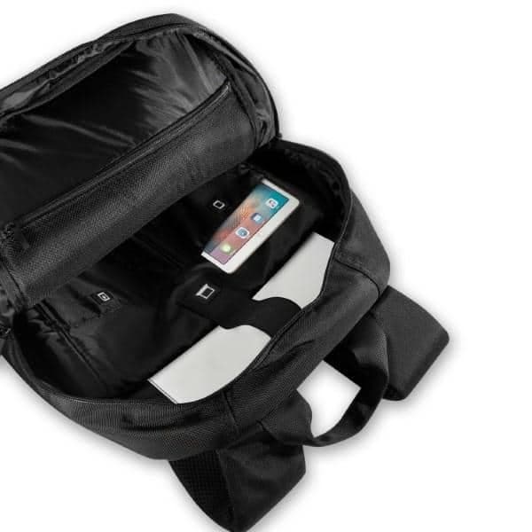BMW Plecak BMBP15SPCTFK 16" τριχρωμο Carbon&Leather μαύρος 5