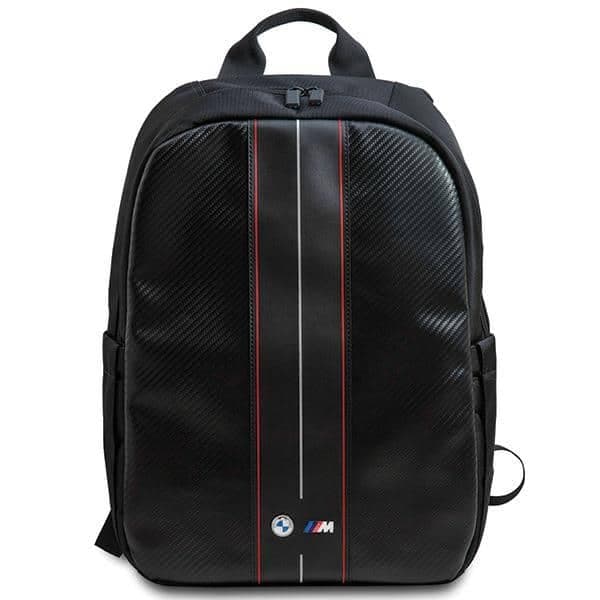 BMW σακίδιο BMBP15COMSCAKR 16" μαύρο/black Carbon Red Stripes