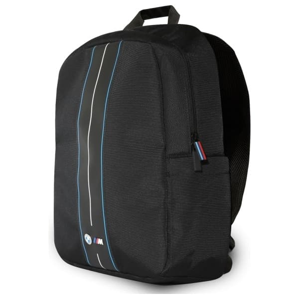 BMW Plecak BMBP15COMPVSKL 16" μαύρος/black Nylon Blue Stripe 2