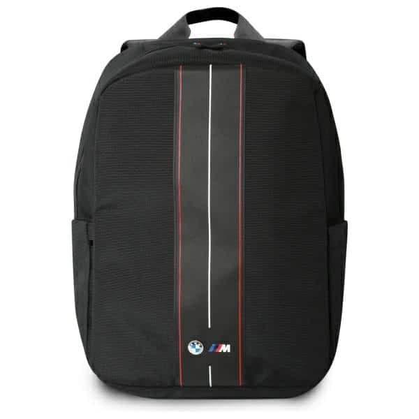 BMW Plecak BMBP15COMPVSKR 16" μαύρος/black Nylon Red Stripe