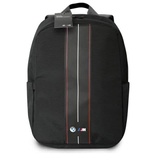BMW Plecak BMBP15COMPVSKR 16" μαύρος/black Nylon Red Stripe 4