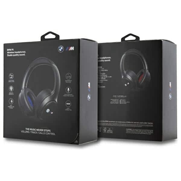 BMW ασύρματα ακουστικά Bluetooth ANC BMBHKL601MTCAK μαύρο/black Encmetal Logos 5