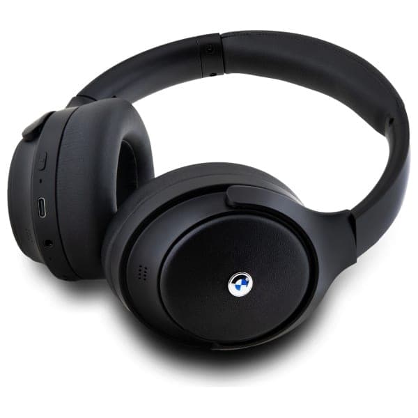 BMW ασύρματα ακουστικά Bluetooth ANC BMBHKL601SSLVK μαύρο/black Metal Logos 2