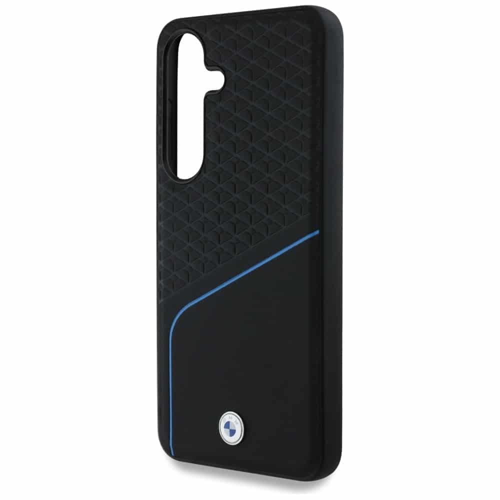 BMW Leather Textured and Smooth MagSafe - θήκη για Samsung Galaxy S25 - Μαύρο 6