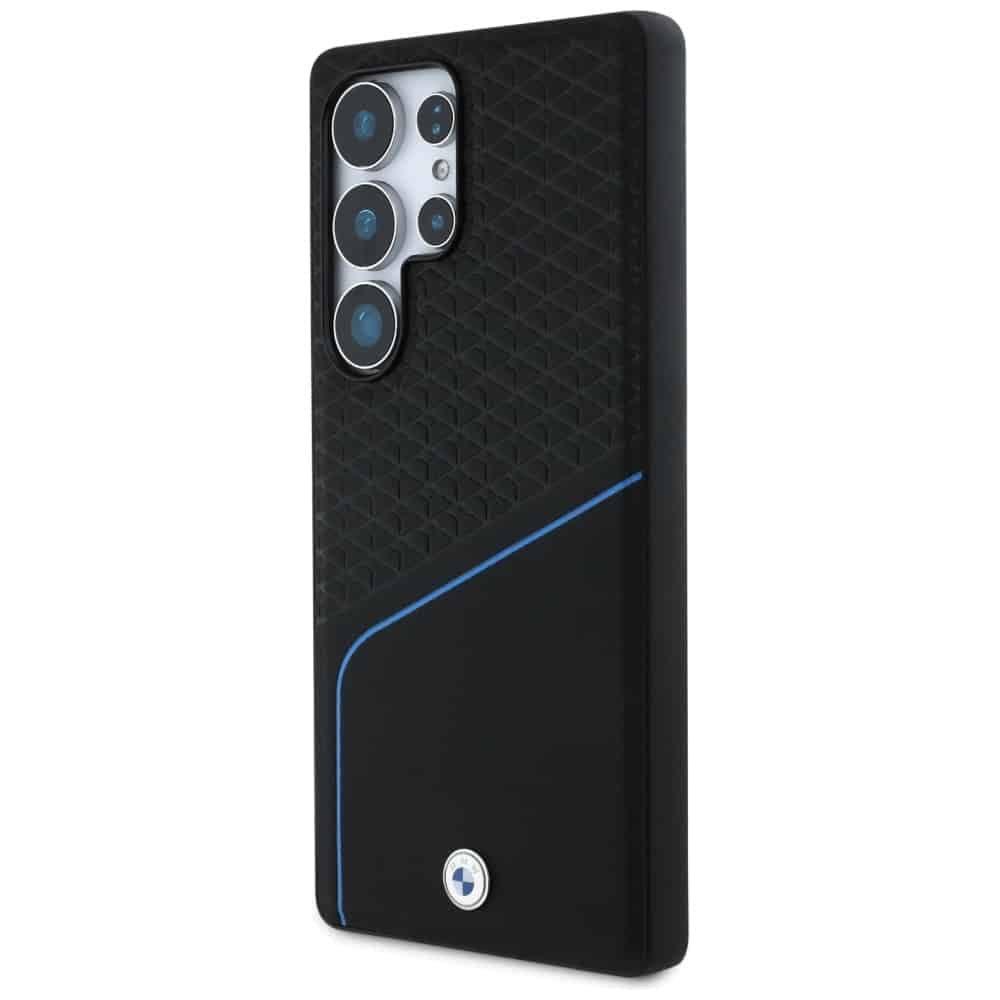 BMW Leather Textured and Smooth MagSafe - θήκη για Samsung Galaxy S25 Ultra - Μαύρο 2